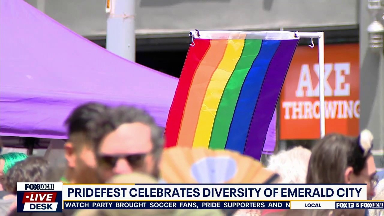 Downtown Seattle prepares for massive Pride Parade