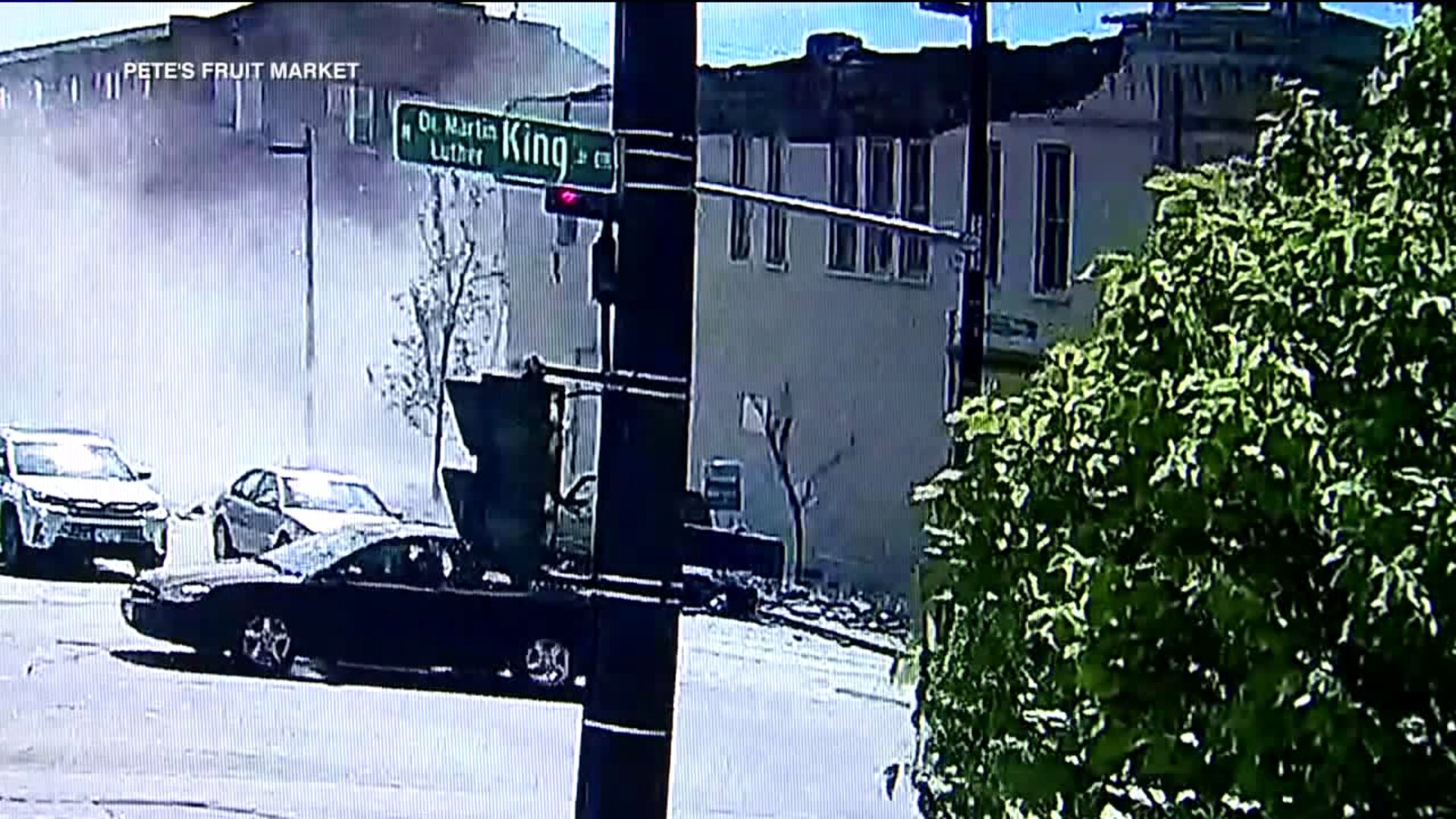 Raw video of wall collapse