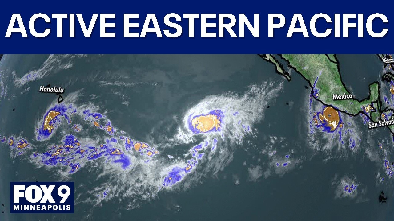 Hurricane Polo among 3 storms in Eastern Pacific
