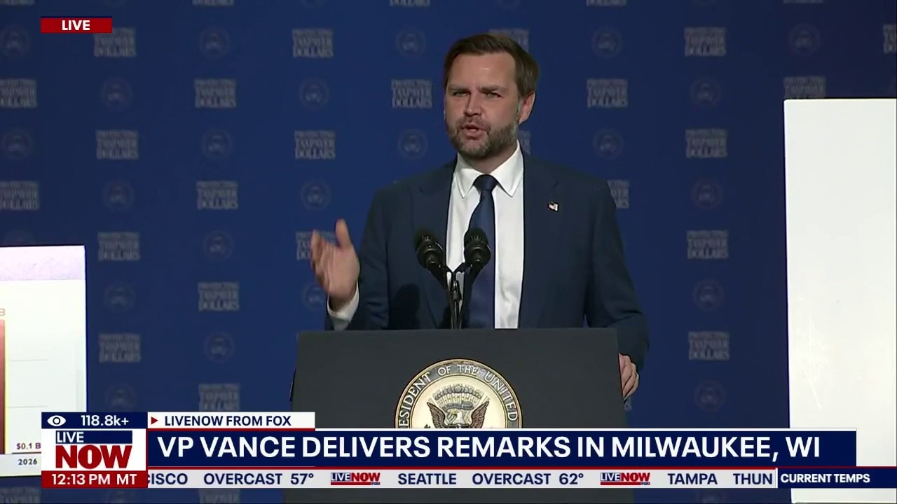 VP Vance speaks in Milwaukee, WI on fraud crackdown