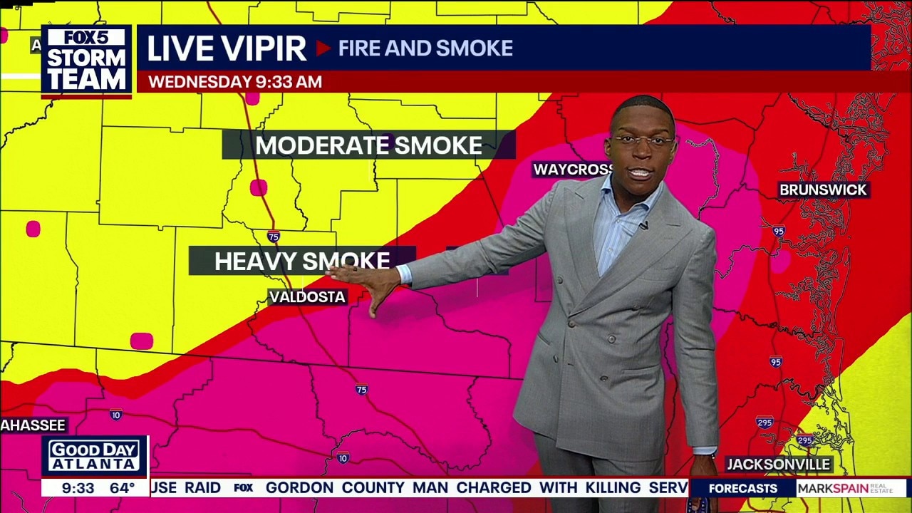 Smoke in air possibly caused by wildfires