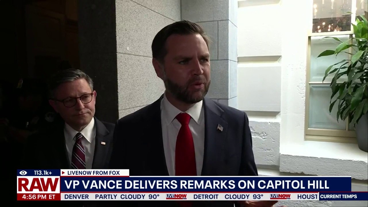 VP Vance delivers remarks on Capitol Hill