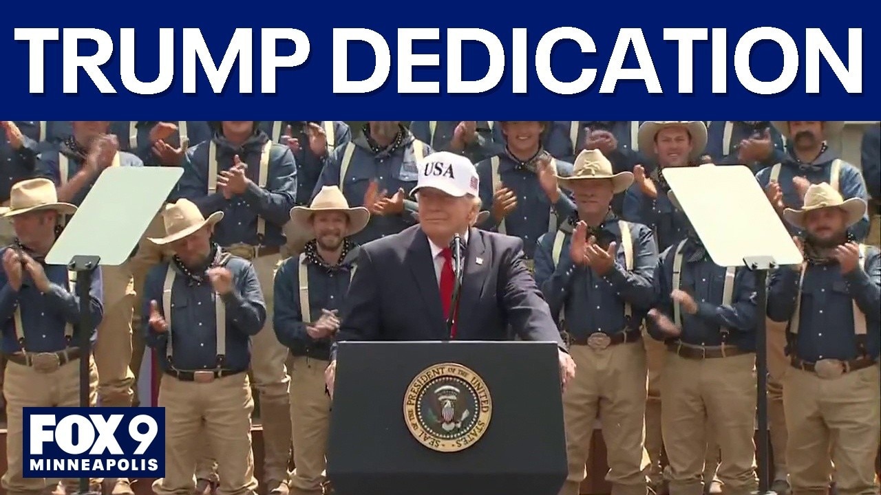 Trump dedicates Theodore Roosevelt Presidential Library