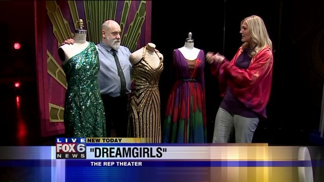 Laura checks out the "Dreamsgirls" costumes