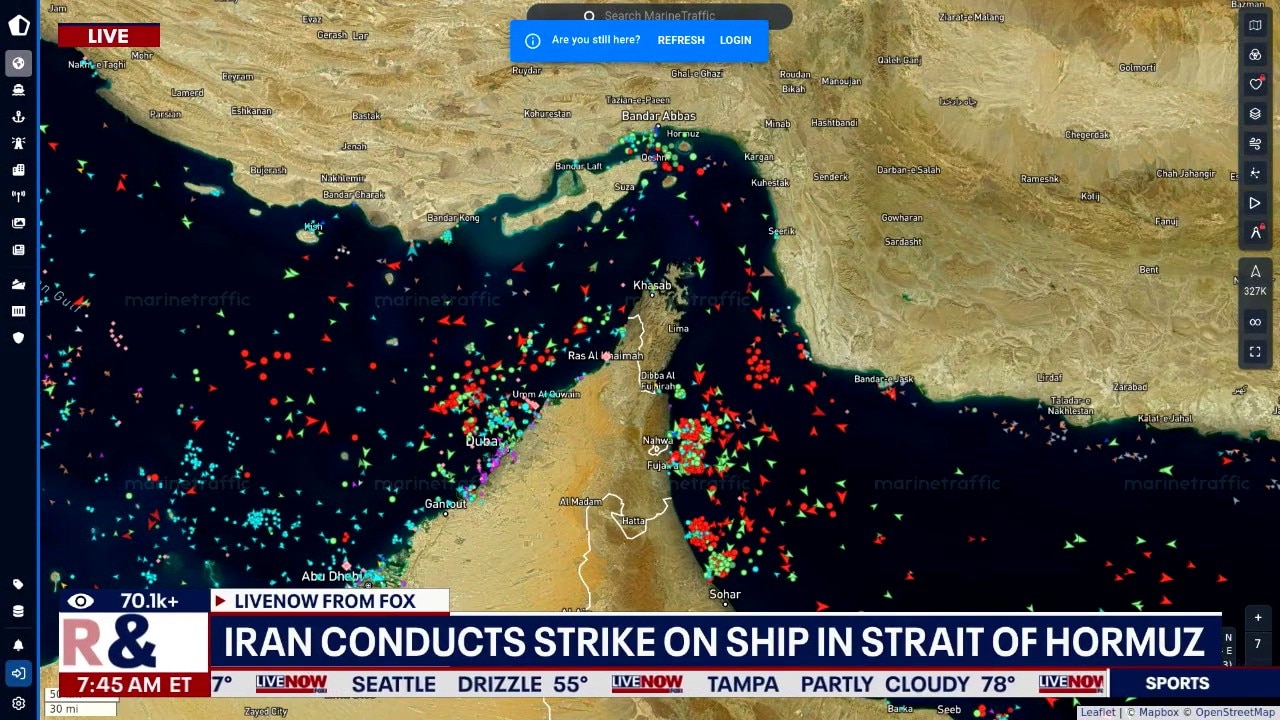Iran strikes vessel in Strait of Hormuz 