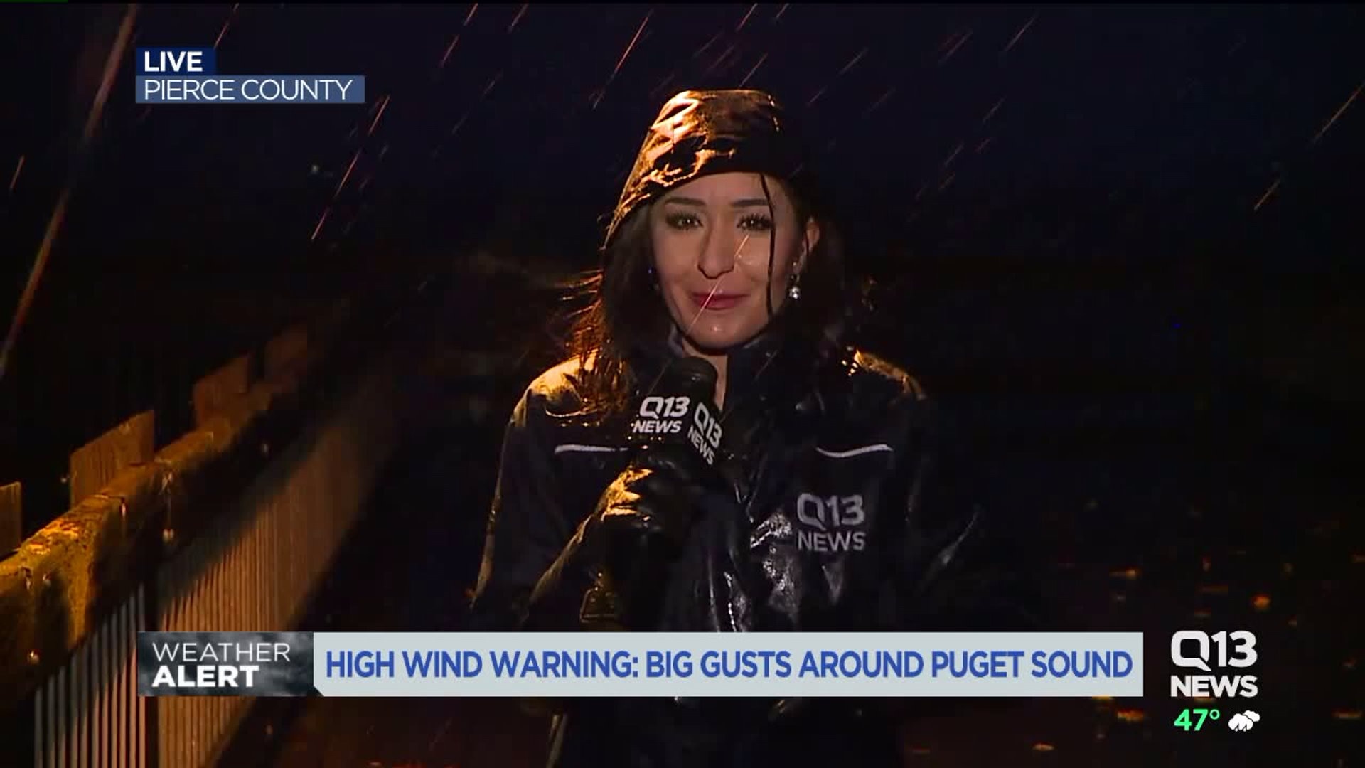 Strong winds, hail, rain in Tacoma