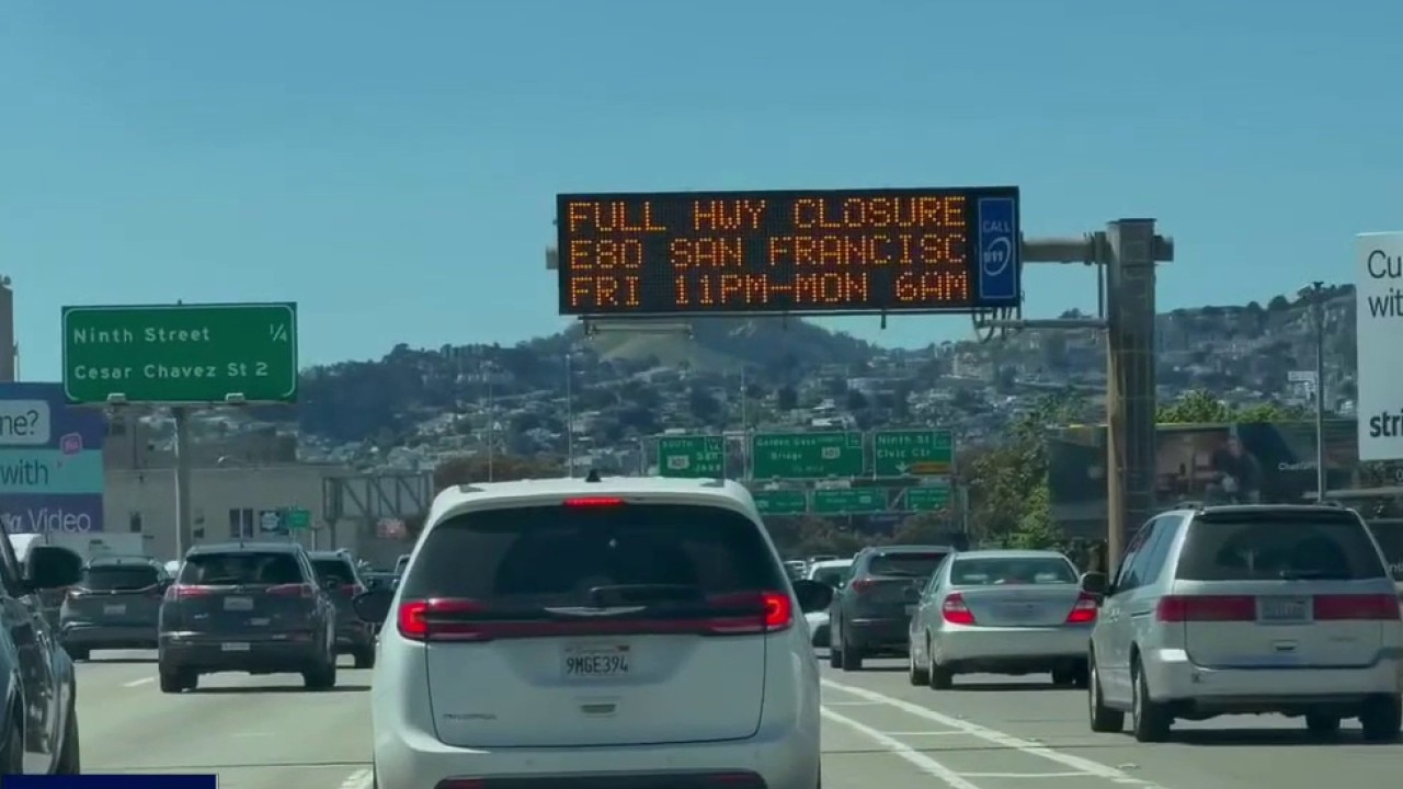Bayshore Freeway full closure starts Friday night