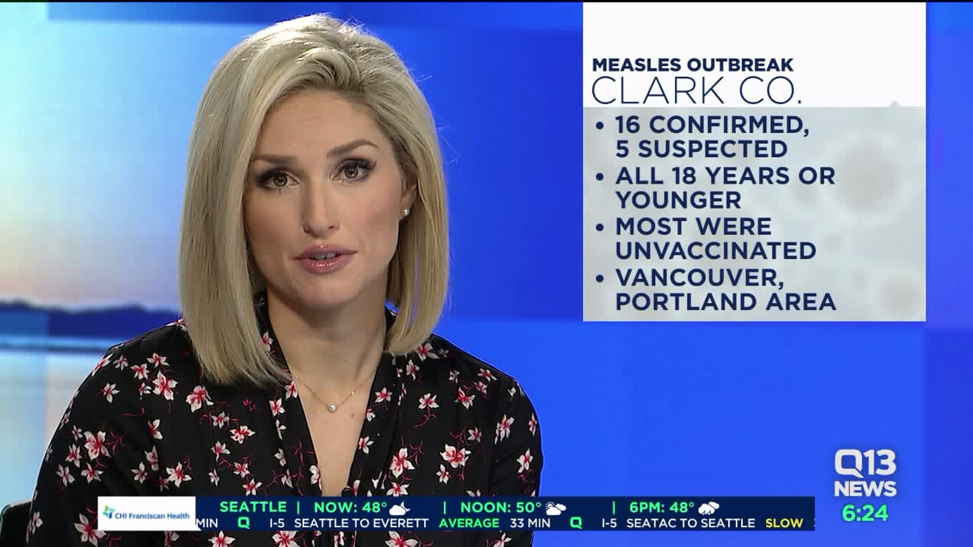 Measles cases hit 16 with more suspected in Washington