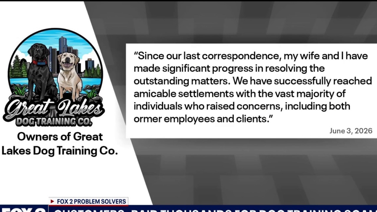 Great Lakes Dog Training customers repay upset clients amid investigative report
