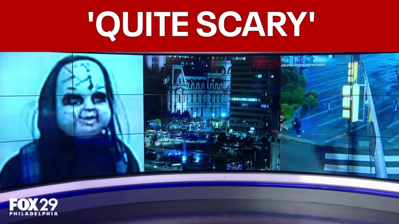 Man in creepy mask sought for threatening, chasing people near City Hall