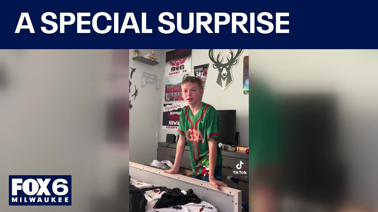 Young Brewers fan surprised with NLCS Game 4 tickets