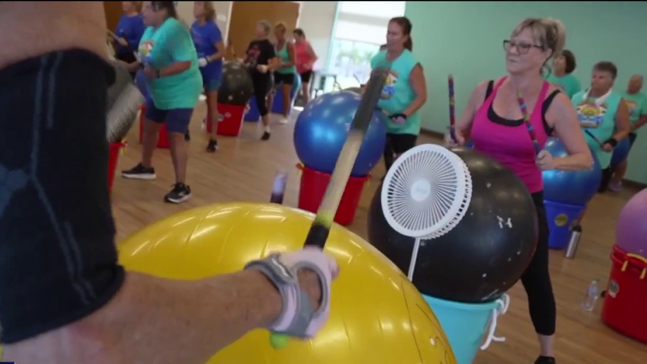 Inside Madeira Beach Cardio Drumming