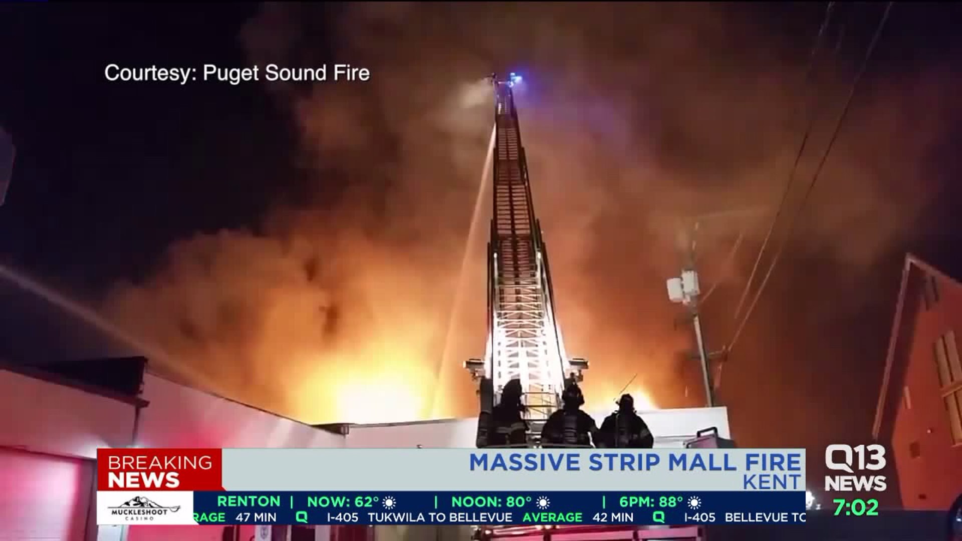 Firefighters investigate cause of fire that burned Kent strip mall
