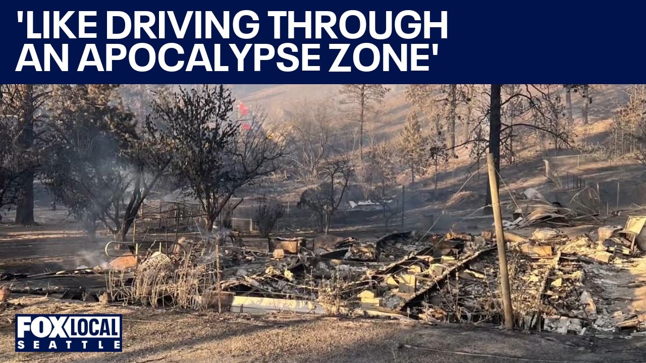 Chelan Hills fire: 1 dead, 19 homes destroyed in Douglas County, WA