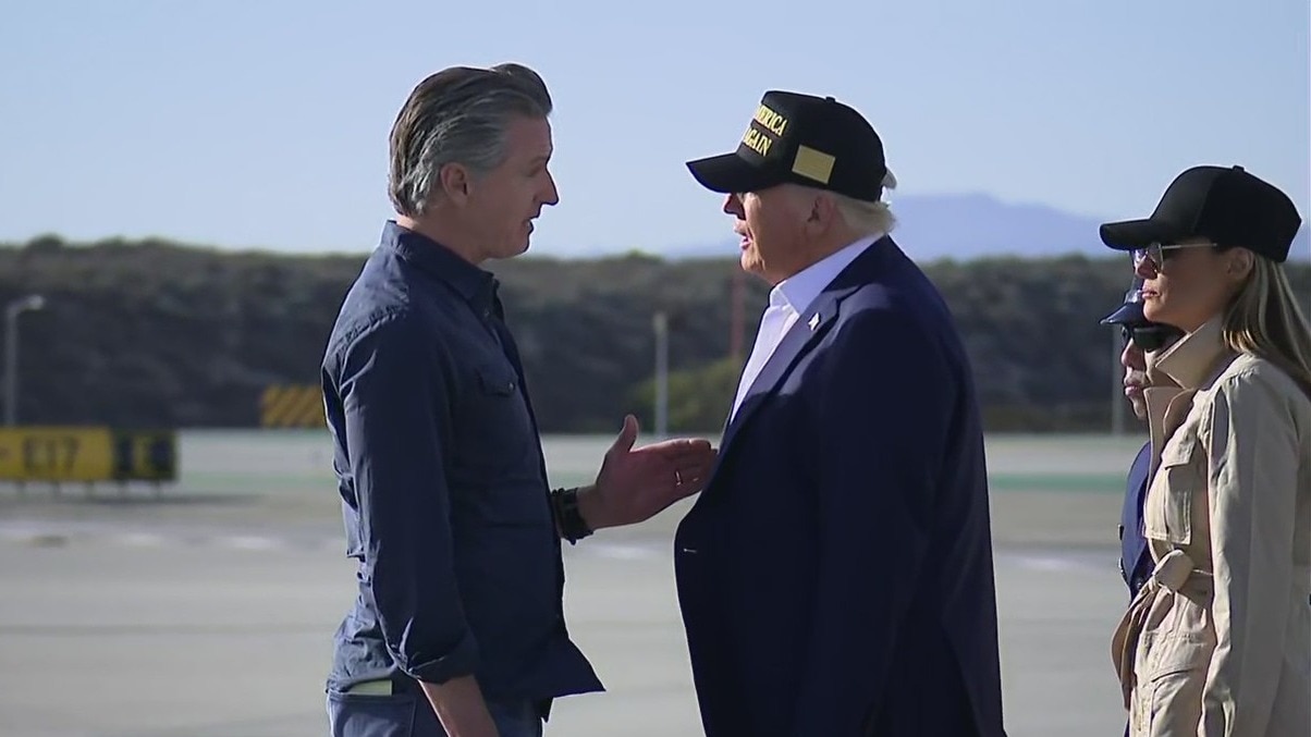 Trump in Los Angeles to survey wildfire damage