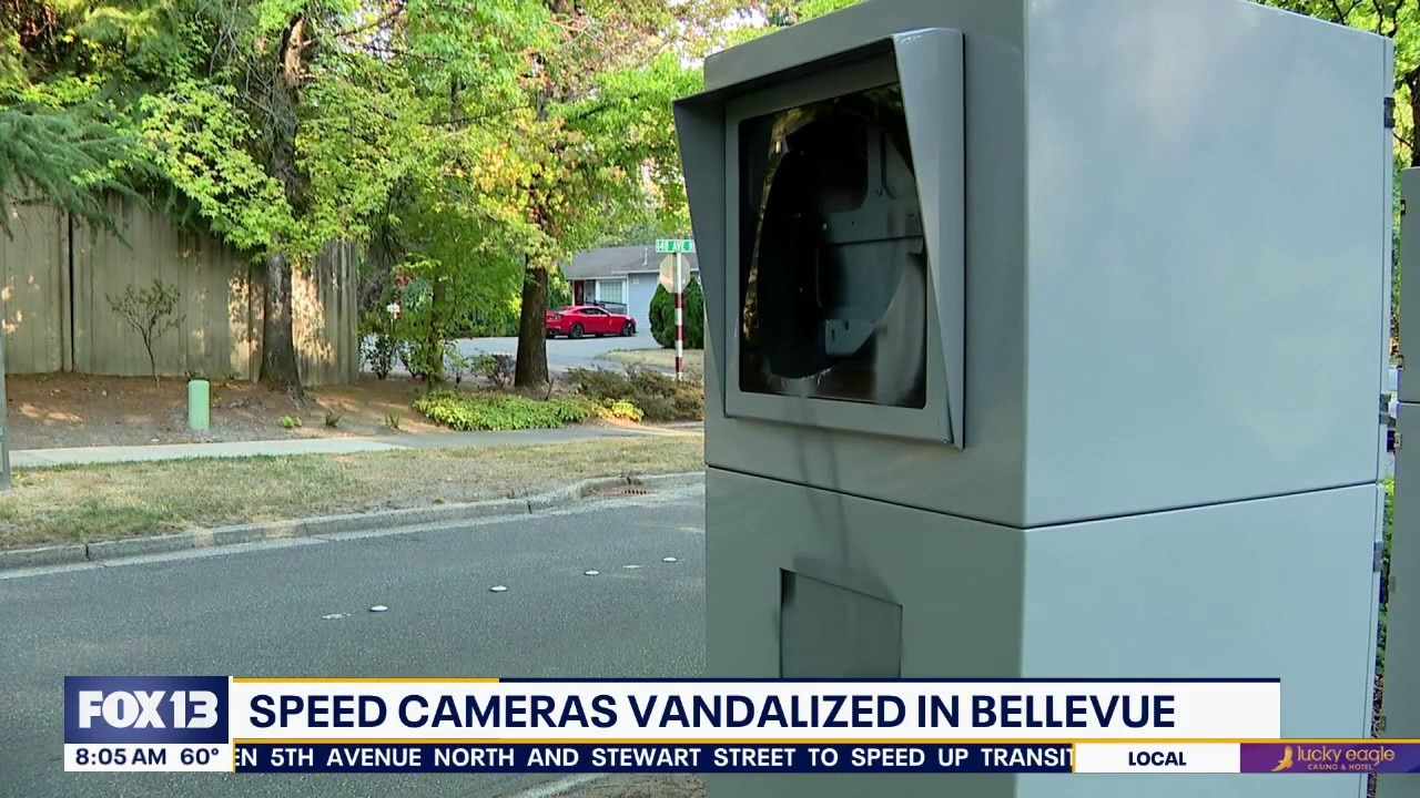 Speed cameras vandalized in Bellevue, WA