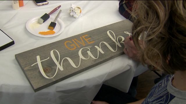 Kramp checks out the creative space at Marigold Marketplace
