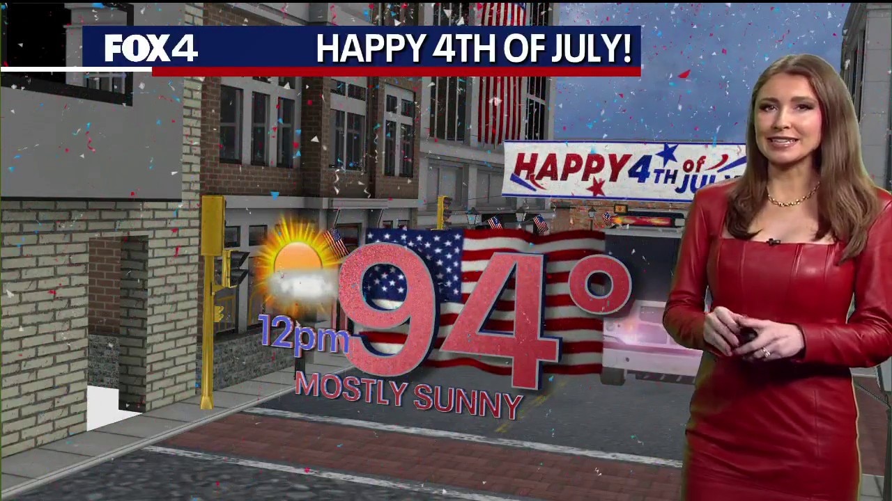 Dallas Weather: July 4 morning forecast