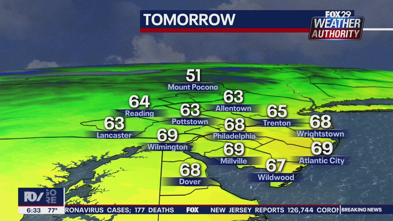 Weather Authority: Overnight showers leads to seasonable Monday