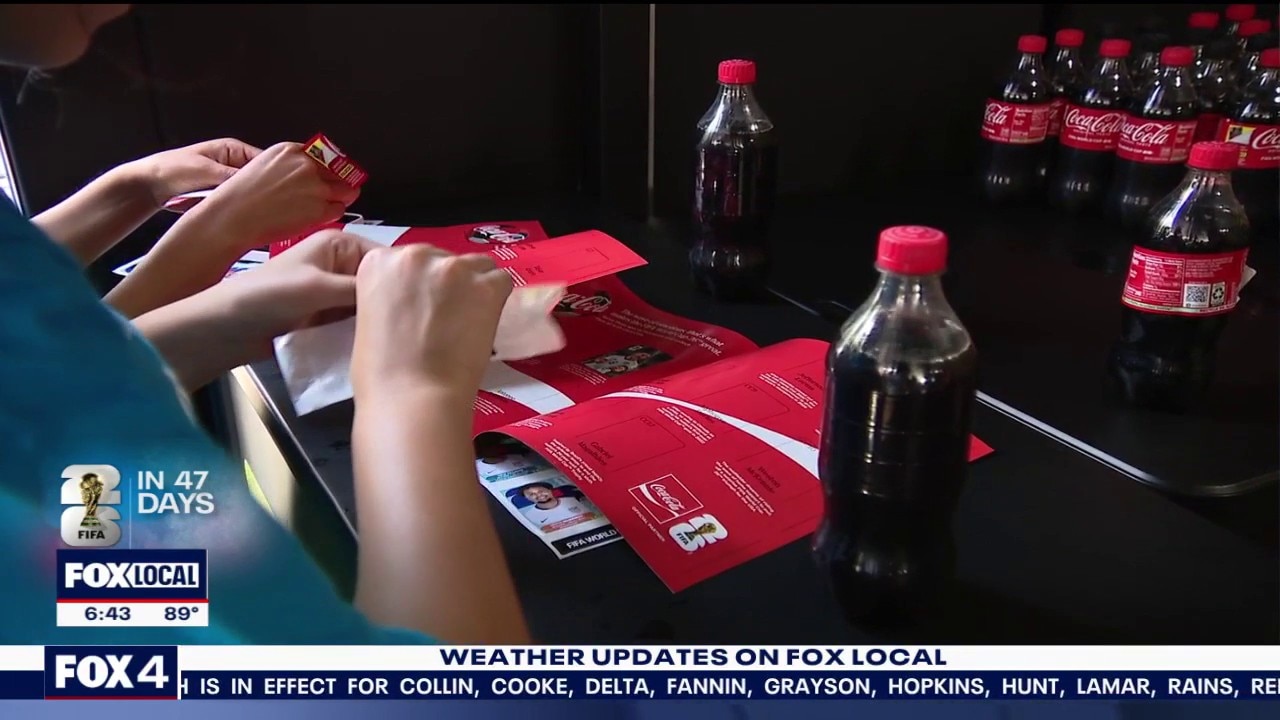 Coca-Cola promotes stickers for World Cup
