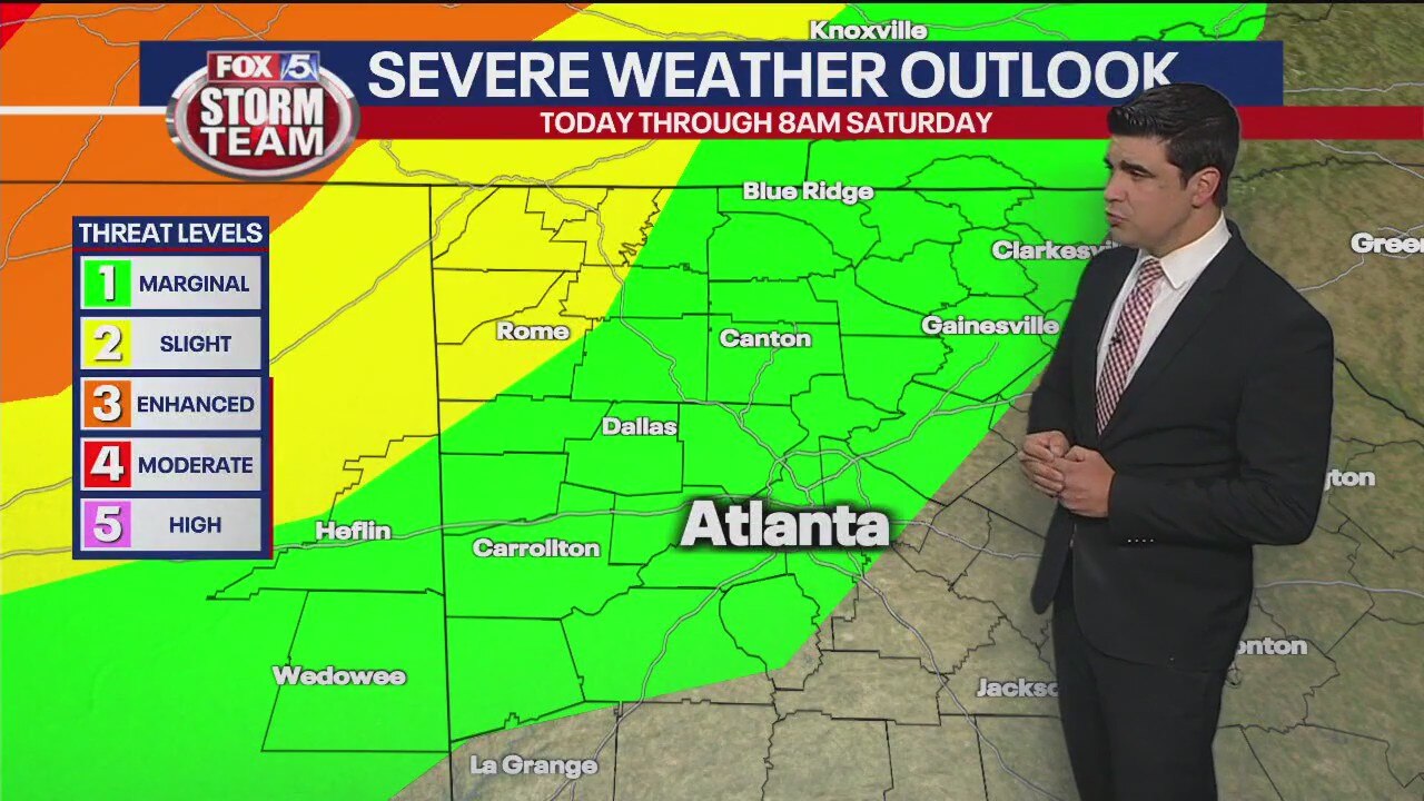 Georgia severe storm threat