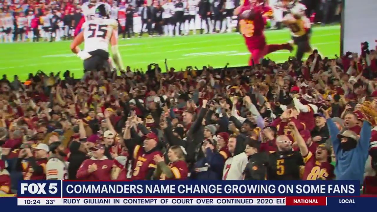 Commanders? playoff push shifts fan sentiment on team name