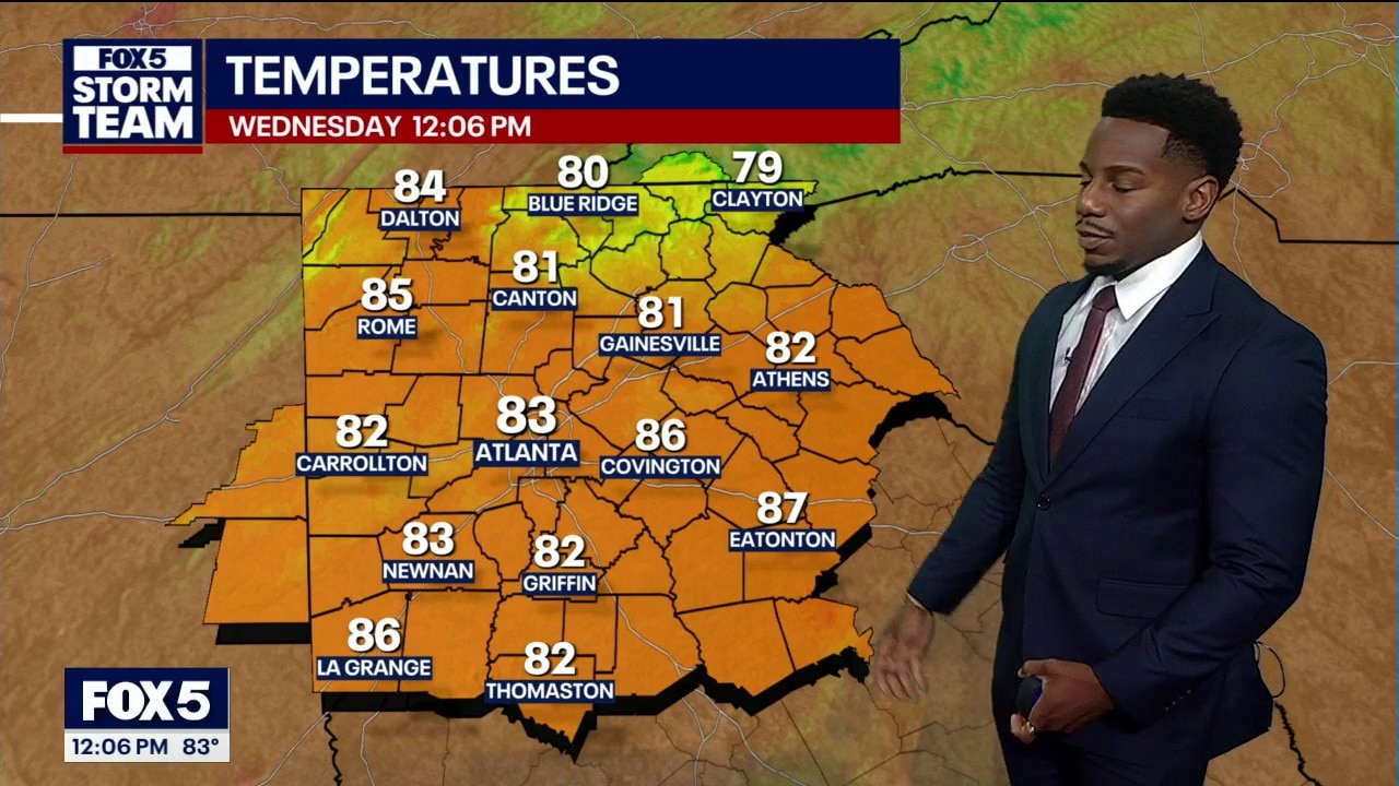 Wednesday midday weather forecast