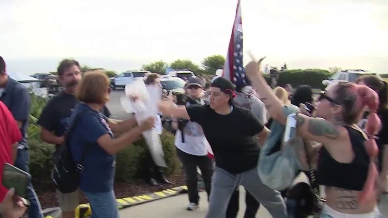 Trump supporters, protesters clash in Rancho Palos Verdes