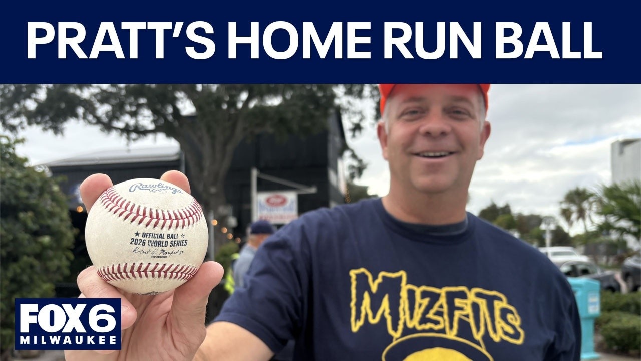 Brewers fan snags Pratt's World Series home run ball