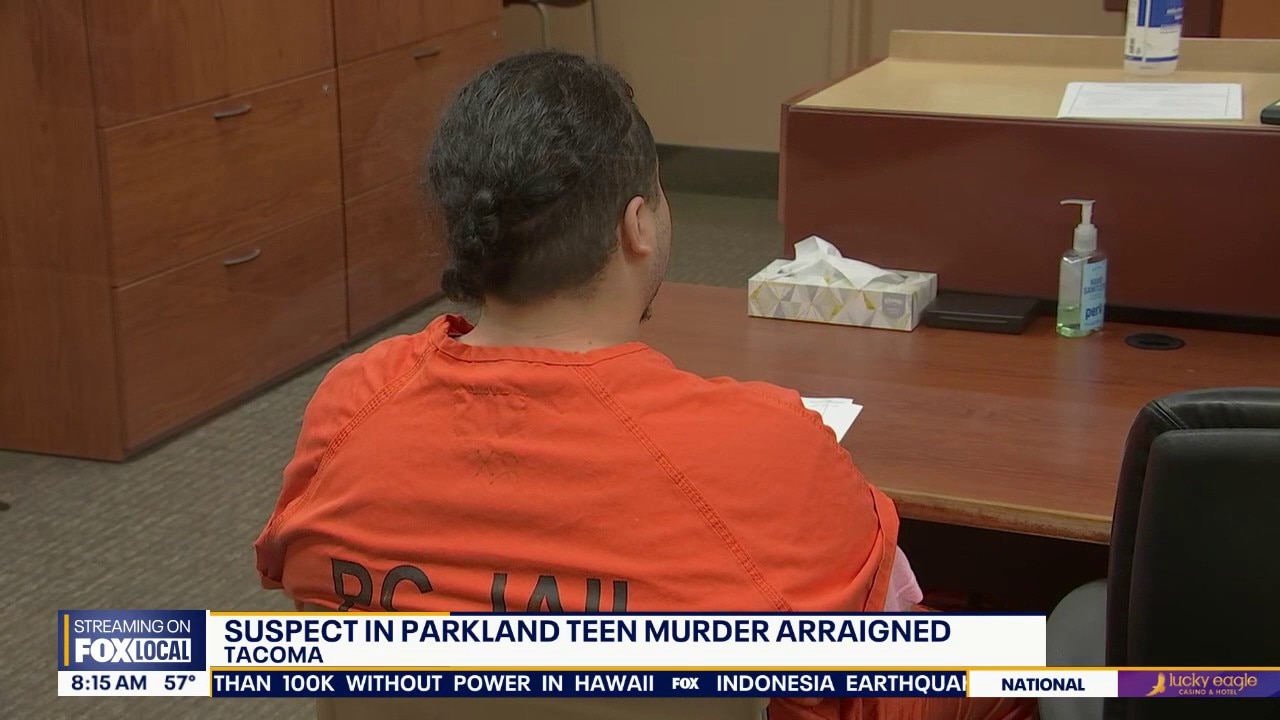 Suspect in Parkland, WA teen murder arraigned