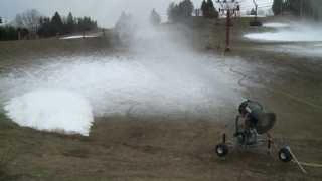 Making snow at Little Switzerland