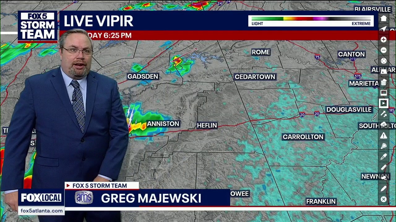 Saturday evening weather forecast