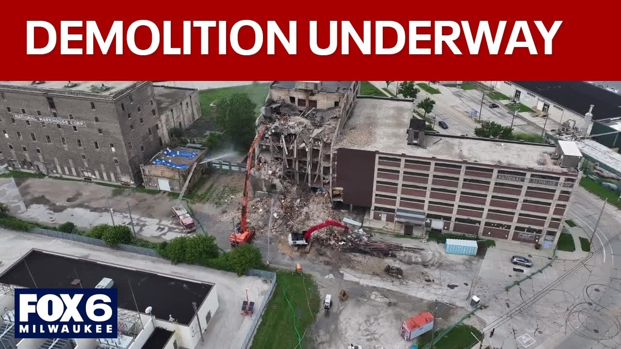 Historic 1890s Milwaukee building being demolished