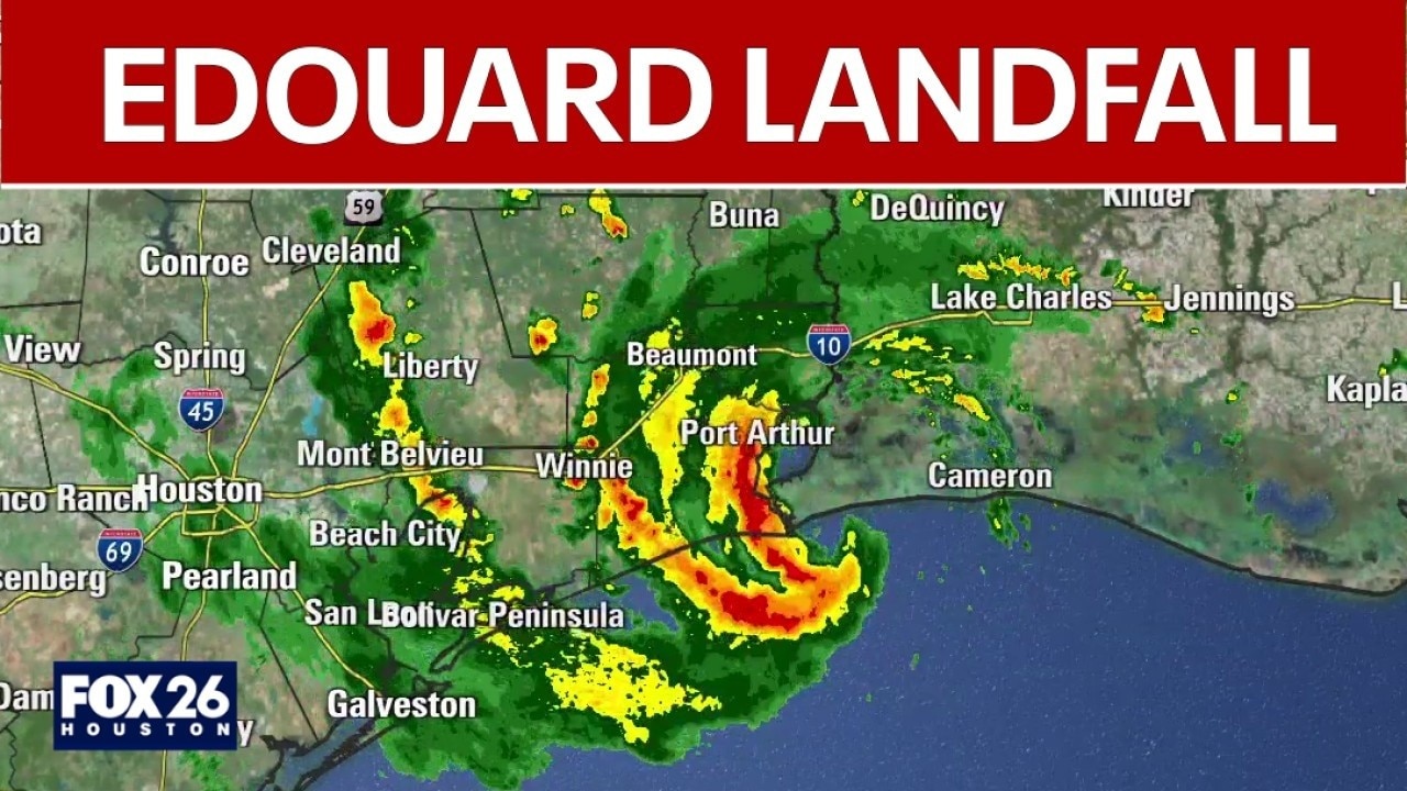 Tropical Storm Edouard makes landfall