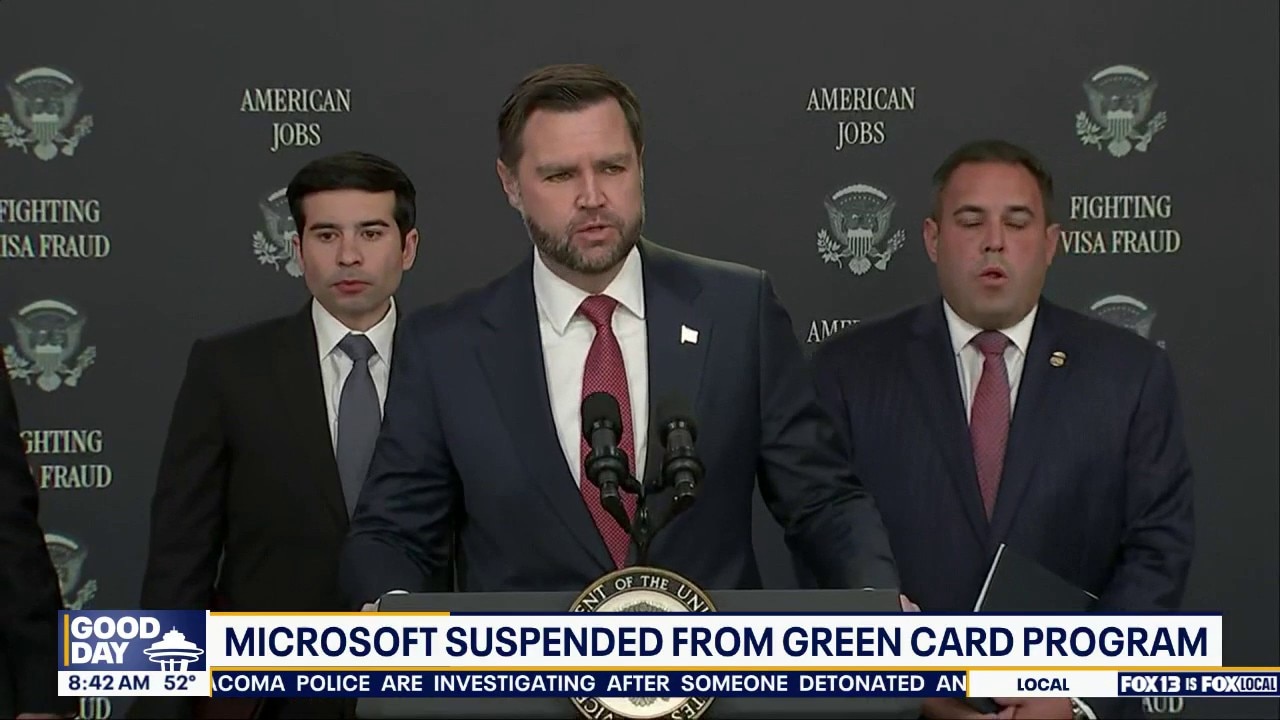 Microsoft suspended from US green card program