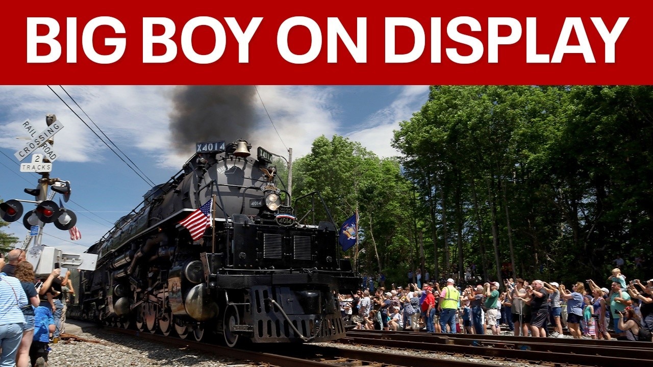 'Big Boy' Locomotive on display in Philadelphia's Navy Yard for 4th of July