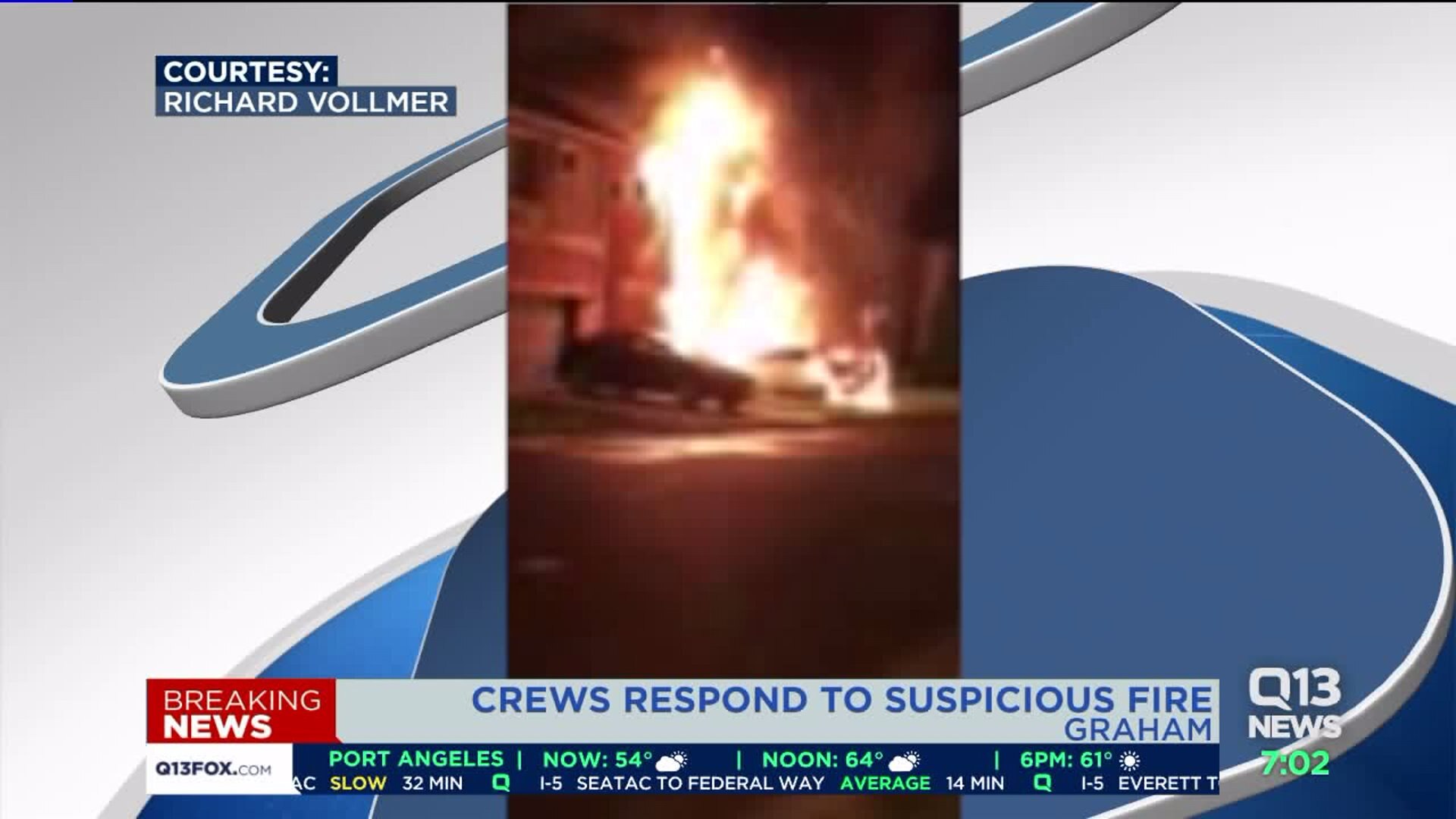 Suspicious fire in Graham