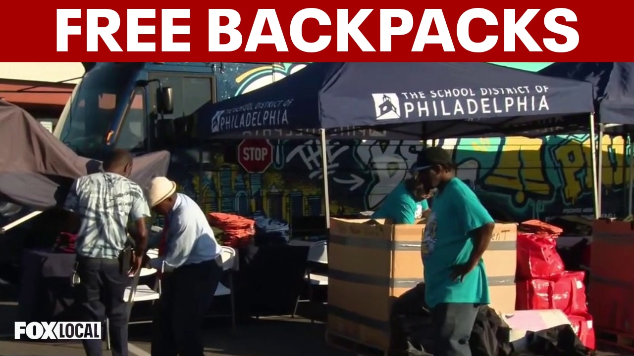 Ring the Bell Bus tour gives Philadelphia students 12,000 free backpacks ahead of school year