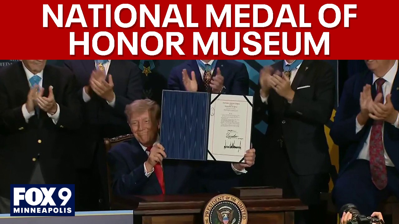 Trumps signs National Medal of Honor Monument Location Act