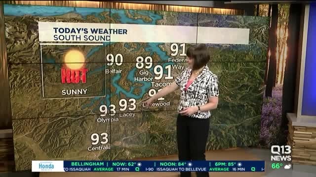 Q13 News forecast for Monday