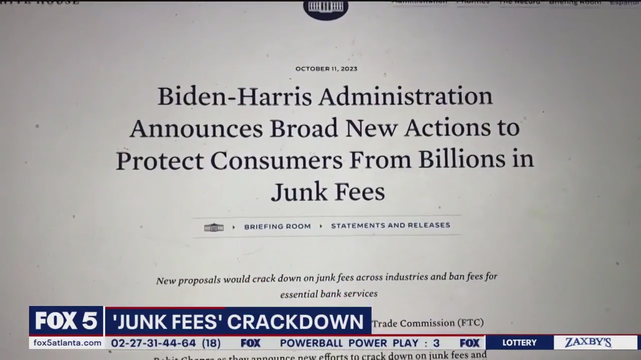 White House cracking down on junk fees