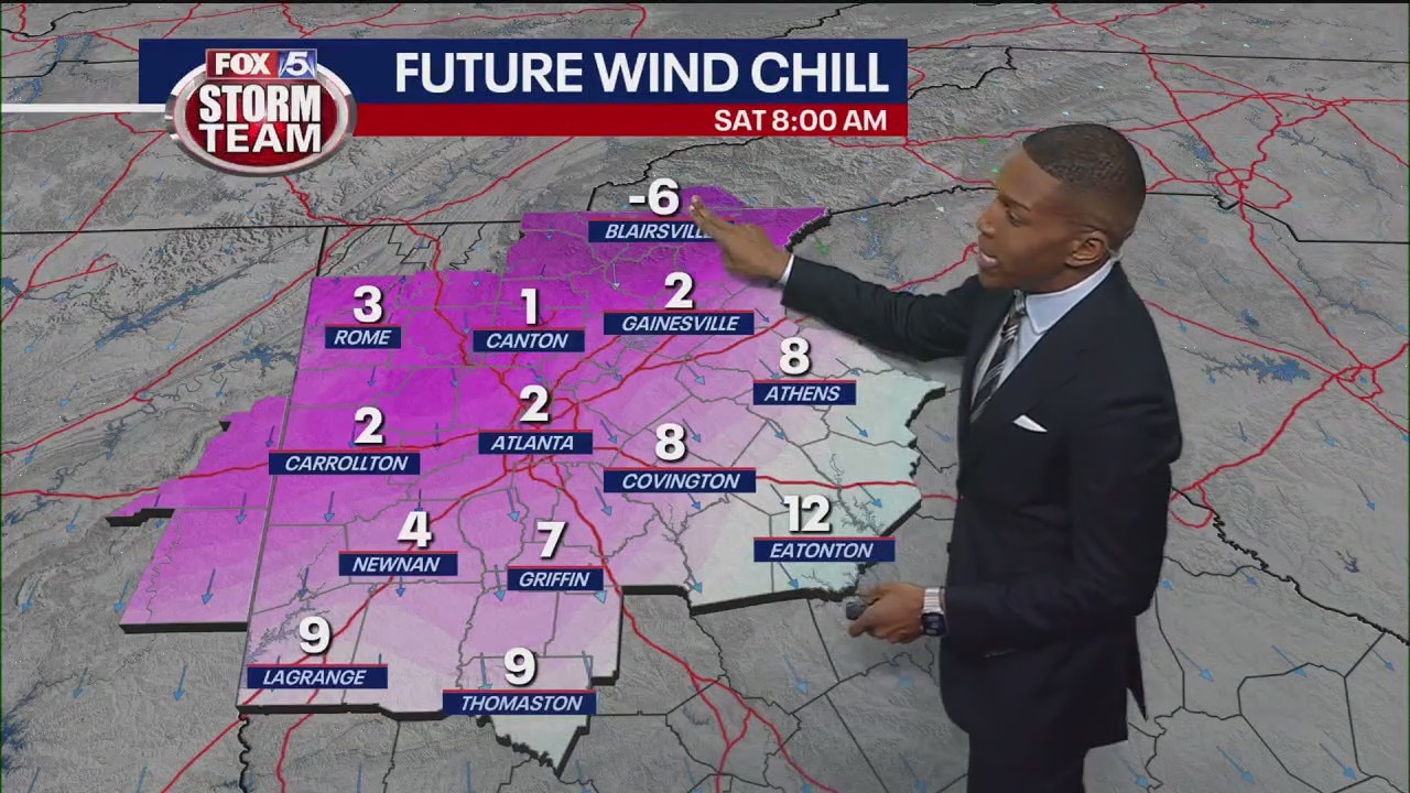 Friday evening forecast