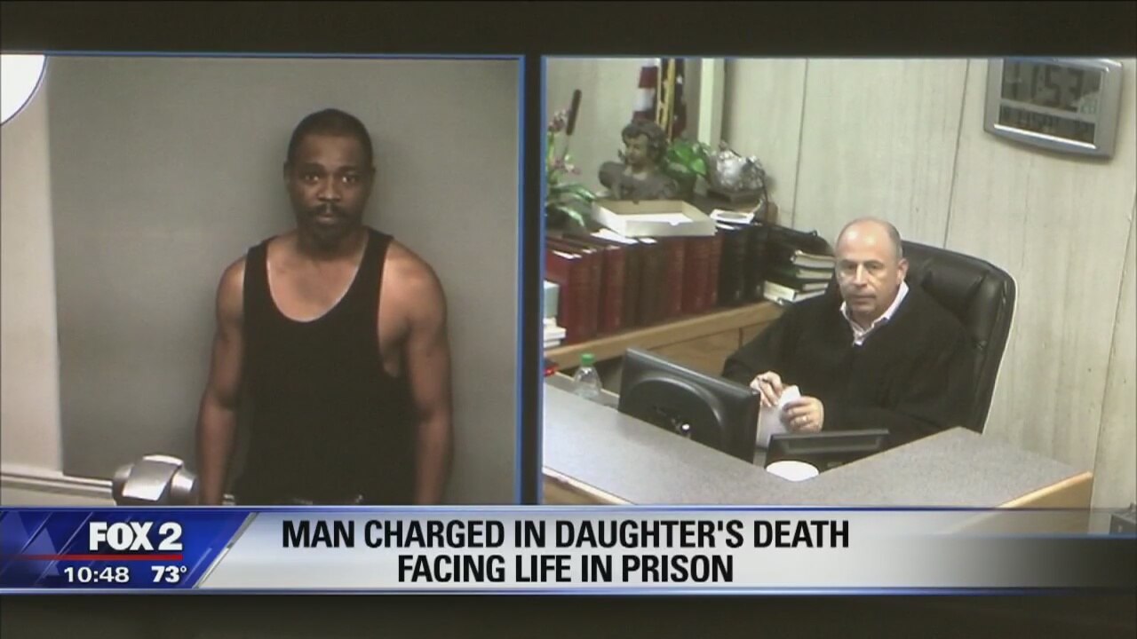 Man charged in daughter's death facing life in prison