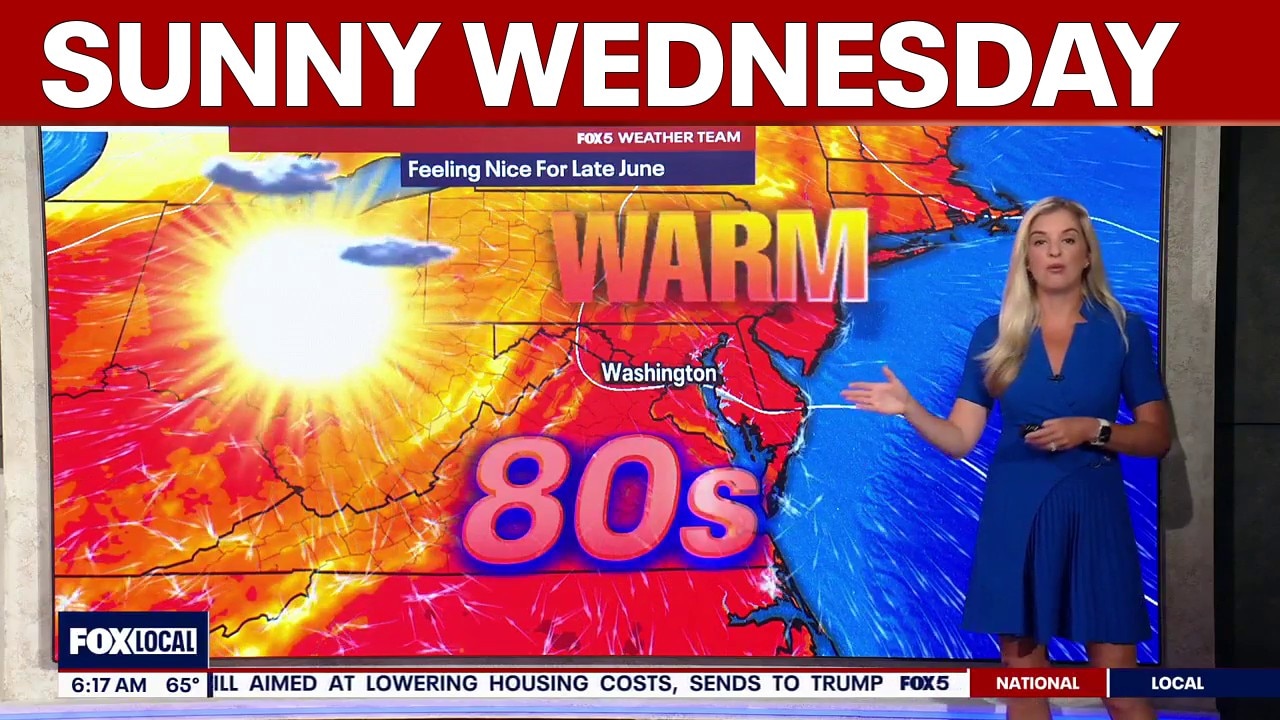 DC weather: Sunny with highs near 81 degrees