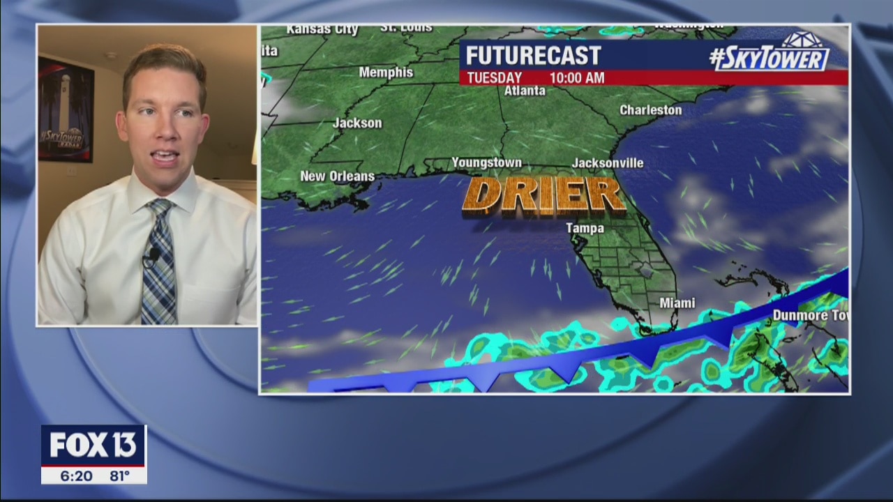 Saturday evening forecast