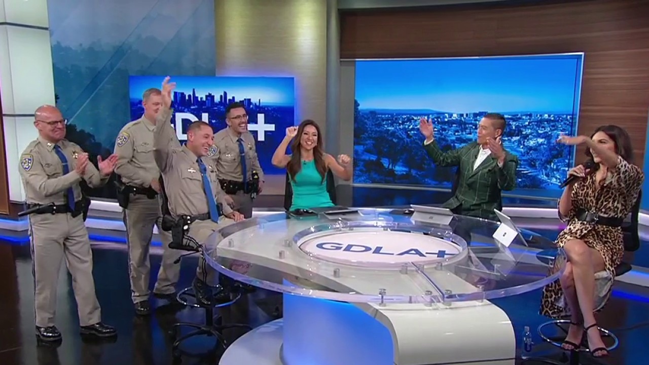 Freestyling CHP Officer visits GDLA+ 