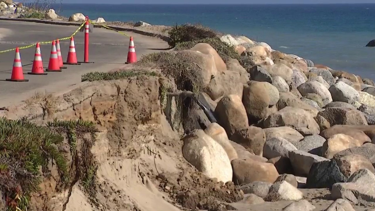 Erosion shuts down Point Dume Beach road