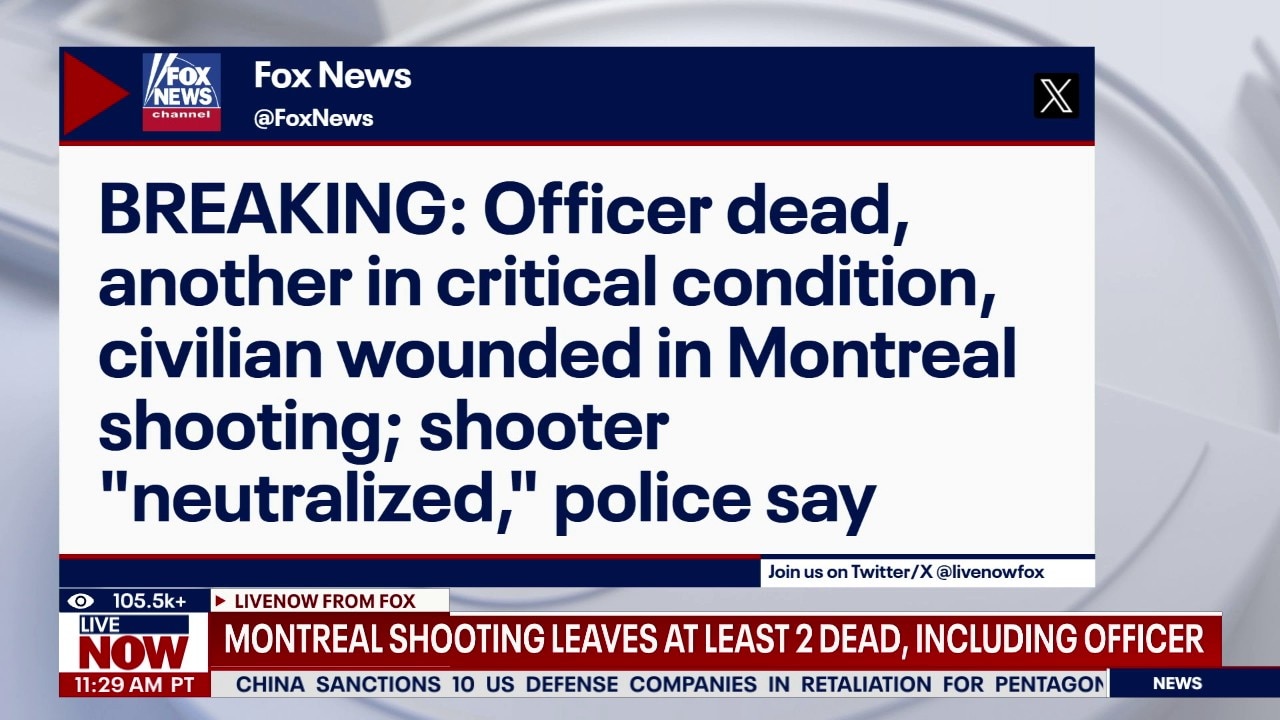 Montreal shooting: 2 dead, including officer