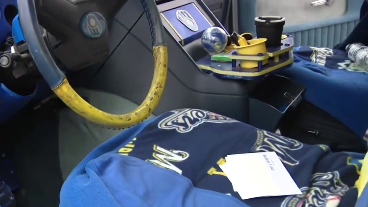 Opening Day tailgating; take a look inside this Brewers van