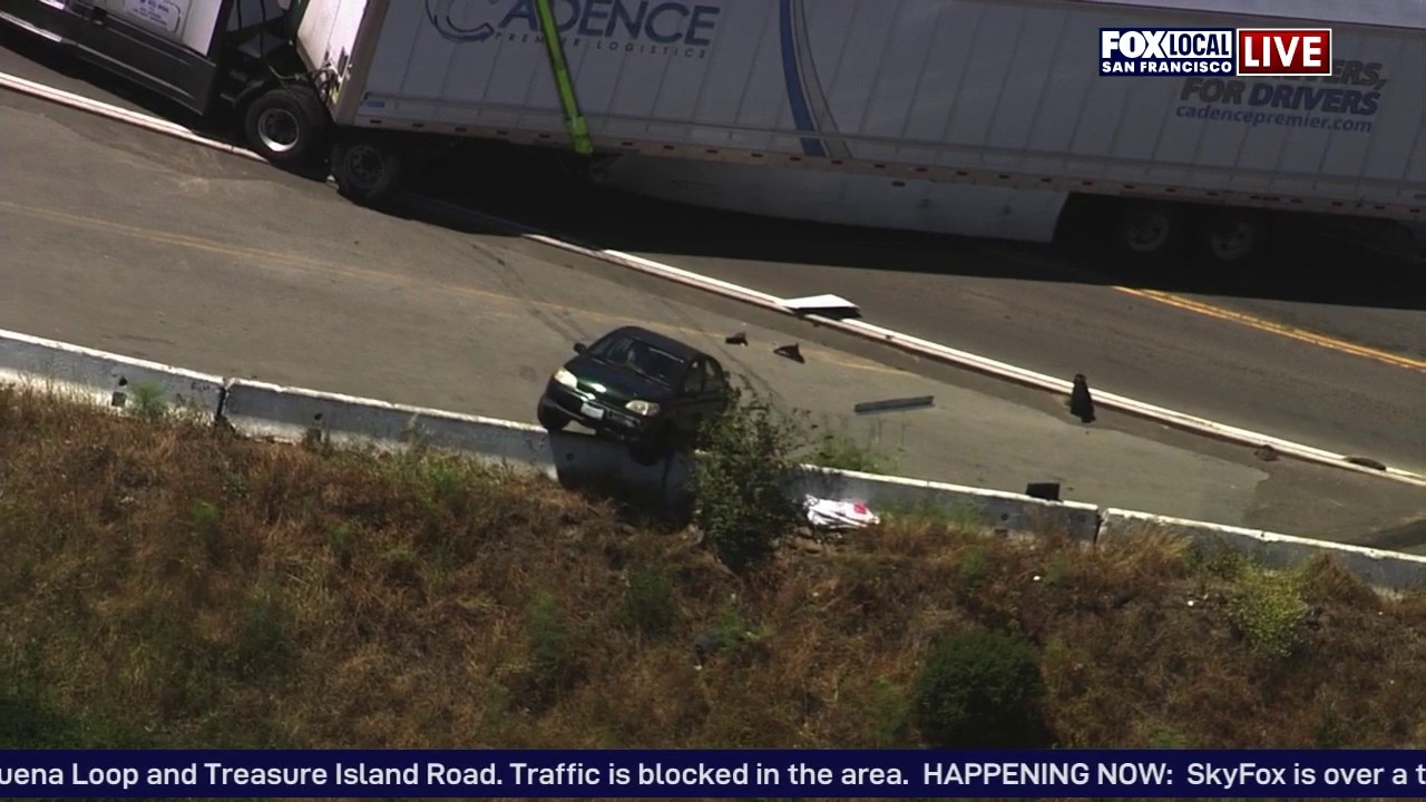 Big rig v. car near Bay Bridge